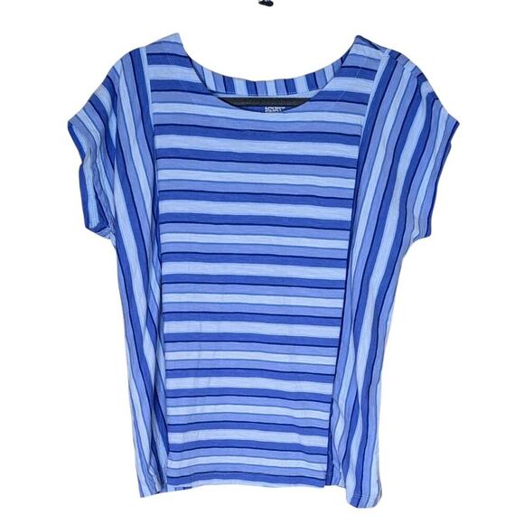 Lands' End Tops - Land's End Women's Blue Slub Wedge Short Sleeve T-shirt Size M